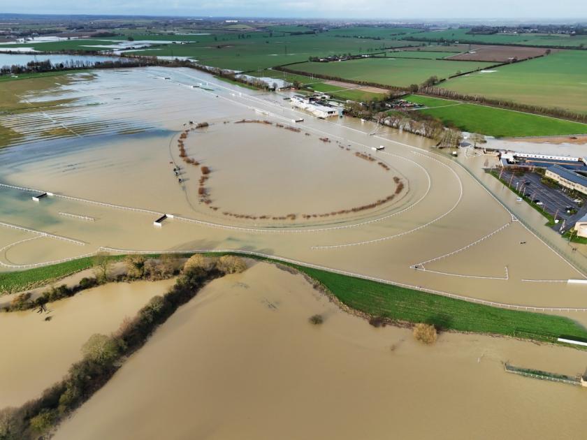 Flooding in Huntingdon, St Neots and Alconbury on Friday 