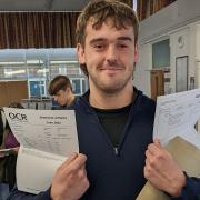 Thomas Golden, a student at Longsands Academy Sixth Form, achieved three A*s in his A-levels