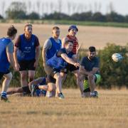 Greg Dale in pre-season action at St Ives RFC