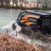 Ross Taylor, CEO of Buffaload Logistics and Corkers Crisps, has invested over £100,000 in this specialist vehicle which can be used for flood rescues.