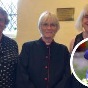 Huntingdon has paid tribute to the Queen following her death on September 8. Pictured are members of Little Paxton Parish Council.