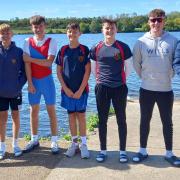 Huntingdon Boat Club youngsters face the camera