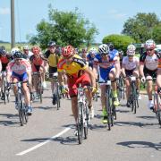 The Tour of Cambridgeshire passing through Benwick in June 2015