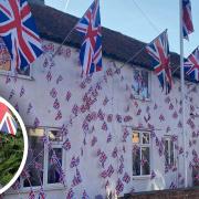 Isleham resident Walter Gunston has decorated his home for the Queen's 96th birthday today (April 21).
