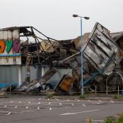 The former Toys R Us store in Peterborough is no longer in situ after a fire in 2019