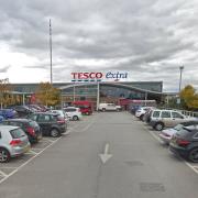 Police arrested a man in his 20s after a ram raid at Tesco Extra, Bar Hill