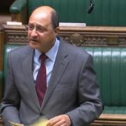 MP Shailesh Vara giving his tribute to the Queen in the House of Commons.