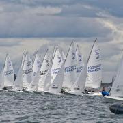 The start of race four at the Flying Fifteen Inland Championship held at Grafham Water Sailing Club.