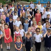 Pupils enjoyed Jubilee celebrations including a street party and 1950\'s games.