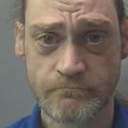 Burglar Lee Andrews, 48, of Cromwell Gardens, St Neots, has been jailed