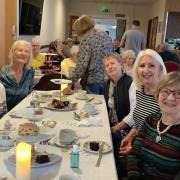 Members of the St Neots Conservative club enjoy afternoon tea to raise money for Ukraine.