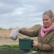 Lara is taking part in a food waste trial in St Neots.