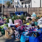 Just 24 hours after organising the appeal, aid donated by local people filled two cars.