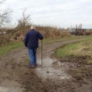 Anne-Marie Hamilton is struggling to deal with the amount of mud down on the farm in Hail Weston.