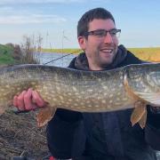 Mickey Bartlett landed a couple of good-sized Pike on a Fen drain.
