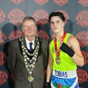 Tobias Taylor of New Saints Boxing Club won gold at the Barum Box Cup in Ilfracombe, Devon.