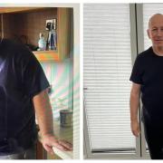 Barry Goodman has lost 7 stone and has raised ?500 for the Royal Papworth Hospital.