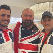 Carl Boreham, Glyn Cooke and Adam Spratt were all part of the GB squad at the European Footgolf Tournament.