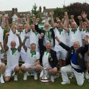 The successful Huntingdonshire side who won the Adams Trophy for the first time.