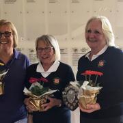 Marion Goodwill, Angela Boon and Linda Harrison of St Ives Golf Club.
