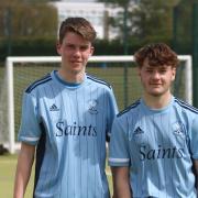 Ben Knights (left) and Luca Moor of St Neots Hockey Club have been selected for Cambridgeshire\'s elite performance squad.