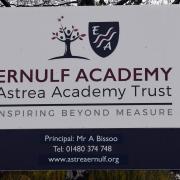 A 'small, isolated fire' broke out at Ernulf Academy in St Neots yesterday (Tuesday, May 23).