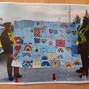 Collage that Stepping Stones Nursery has made in St Ives                             PICTURE: Cambridgeshire Police