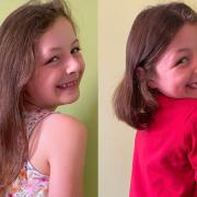The before and after photos of Bessy, who cut 12 inches of hair off for charity.