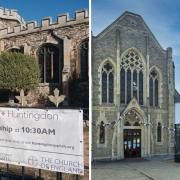 All Saints' Church, in Huntingdon, and Huntingdon Methodist Church are now listed as offering 'Warm Spaces' this winter. Credit: All Saints' Church / Huntingdon Methodist Church.