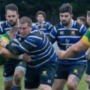 St Ives RFC in action during their league defeat at Bugbrooke.