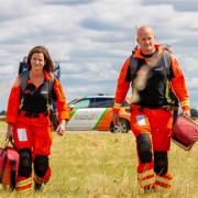 Magpas Air Ambulance Dr Anne Booth and CCP Dan Read, both part of the team that helped respond to 1,335 emergencies in 2022.