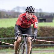 Olly Maynard, 19, finished seventh out of 34 riders in a muddy Eastern Cyclo-Cross League race.