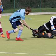 St Neots Hockey Club's leading scorer, Phil McMorris, was again on target as he fired home a hat-trick against Bourne Deeping.