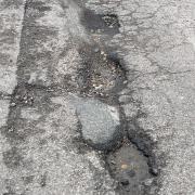 The potholes in St Neots High Street are due to be repaired this month.