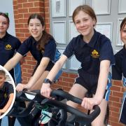 Sawtry Village Academy Year 7 pupils took on an ambitious indoor cycling challenge in the Academy Leisure Centre to raise money for charity.