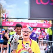 Julie Tebb ran the Marathon in memory of her dad.