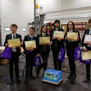 Pupils from Ormiston Bushfield Academy in Peterborough won the fire service's challenge and were awarded certificates.