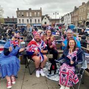 Coronation celebrations in the Market Square, St Neots