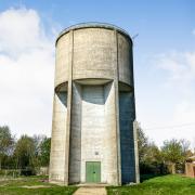 The water tower at Perry sold at auction.
