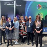 The bus will visit more than 50 care homes across Cambridgeshire .