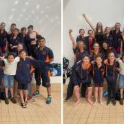 The St Ives swimmers celebrated a dynamic and strong showing at the second round of the Junior Fenland League.