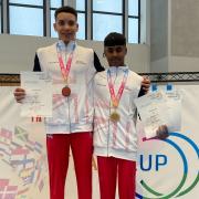 Sol Scott (16) and Uzair Chowdhury (13) took eight of the 12 medals that the Great Britain team collected at the International Junior Team Cup.