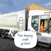 The winner of the recycling poster competition could have their artwork printed onto one of the district council's collection vehicles.