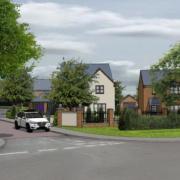 Illustrative image of what new Somersham 132 home development could look like.