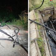 Underground cables, which connect homes and businesses to the phone and broadband network, have been targeted by criminals in Cambridgeshire.