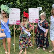 Members of the St Neots Players were at the St Neots Festival on June 24-25 to promote their next production, 'Ladies Day'.
