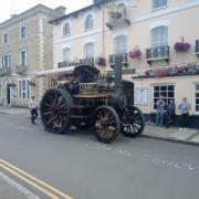 Nigel Martin captured this steam engine outside the Golden Lion pub in St Ives.