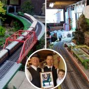 Ivan and his son David make sure to keep the garden railway running in memory of its original creator, David Keatley