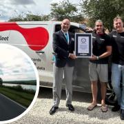 The team have been awarded the Guinness World Record for distance covered on one full charge in an electric van.