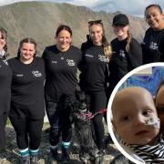 The six-strong group of hikers have raised £2,500 for The Opie Jones Foundation.